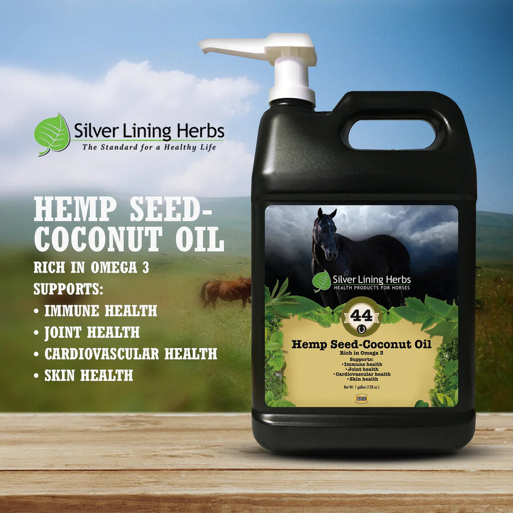 SIlver Lining Herbs - Hemp Seed-Coconut Oil for Horses