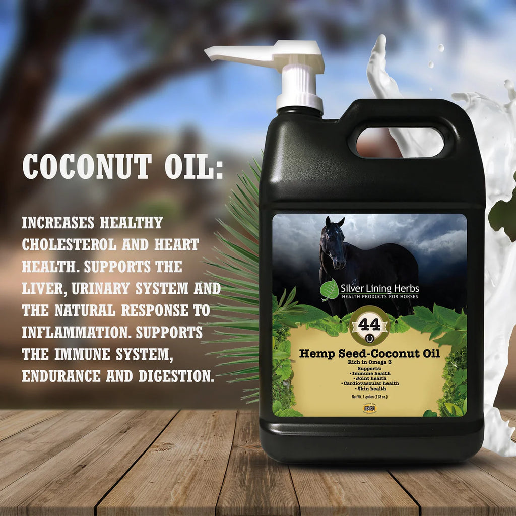 SIlver Lining Herbs - Hemp Seed-Coconut Oil for Horses