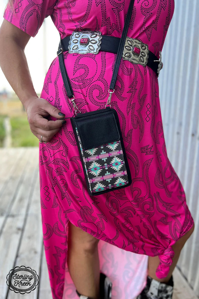 Sterling Kreek Forever Aztec Phone Wallet Crossbody Bag
