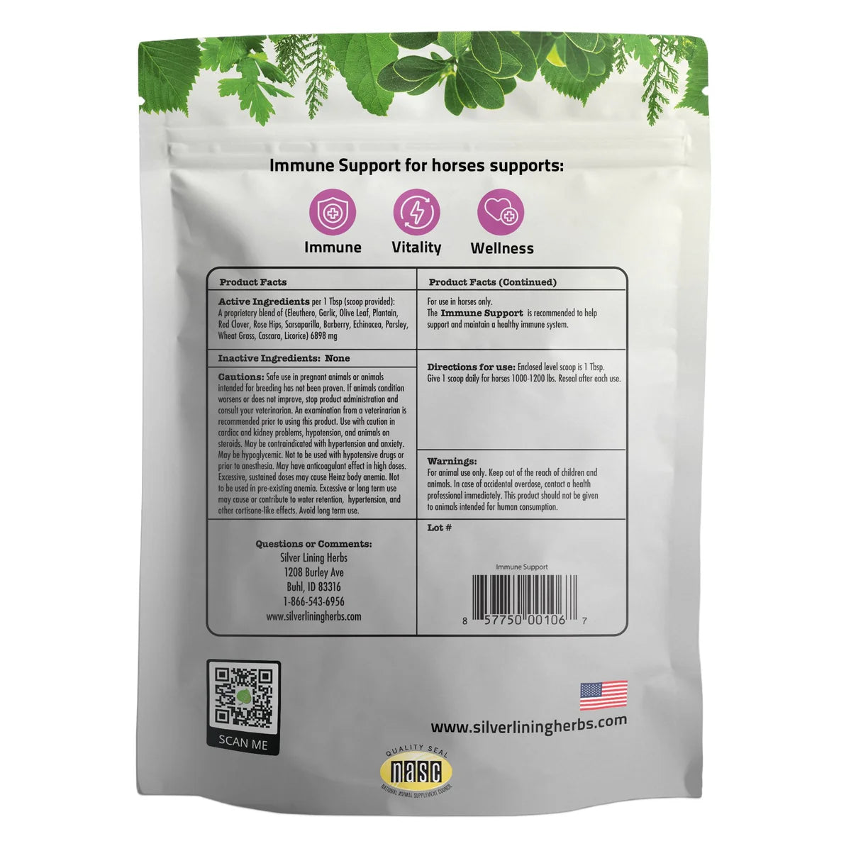 Silver Lining Herbs - Immune Support for Horses