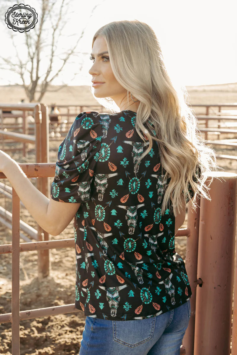 Sterling Kreek Western Tribal Top